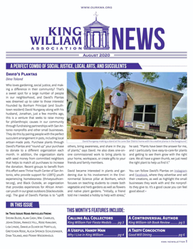 King William Association Newsletter - August 2020