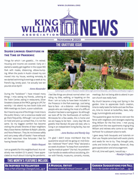 King William November Newsletter