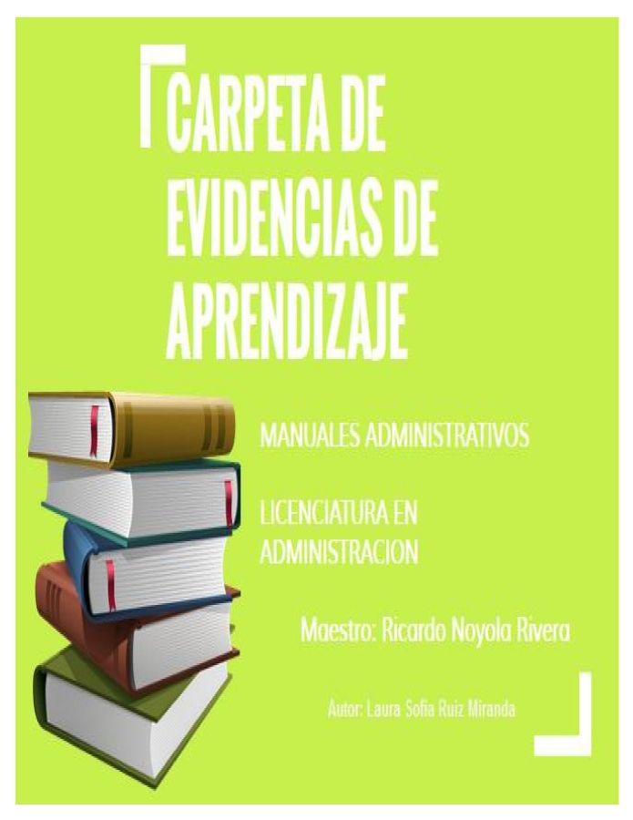 CARPETA DE EVIDENCIAS DE APRENDIZAJE