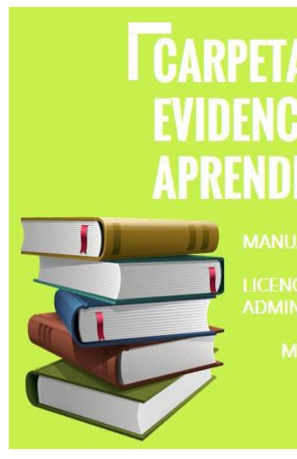 CARPETA DE EVIDENCIAS DE APRENDIZAJE