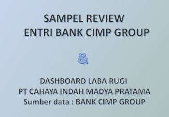 Review Entri Bank & Sampel Dashboard Laba Rugi 