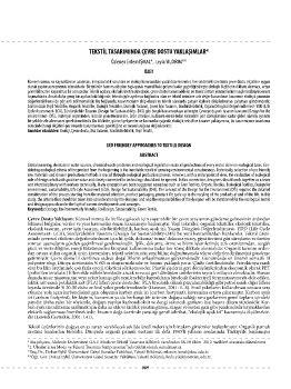 TEKSTİL TASARIMINDA ÇEVRE DOSTU YAKLAŞIMLAR