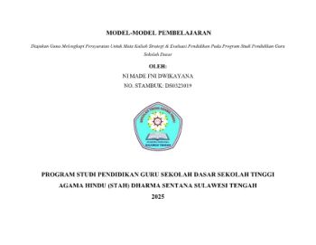 TUGAS STRATEGI DAN EVALUASI ( NI MADE FNI DWIKAYANA DS0323019)