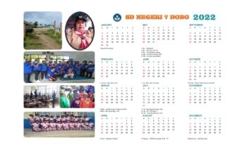 Kalender 2022 SD Negeri 7 Dobo