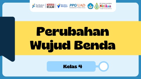 Perubahan Wujud Benda Presentasi Biru Ilustratif