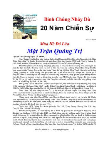 Mùa hè đỏ lửa - Mặt trận Quảng Trị