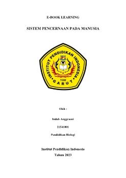 E-BOOK SISTEM PENCERNAAN PADA MANUSIA