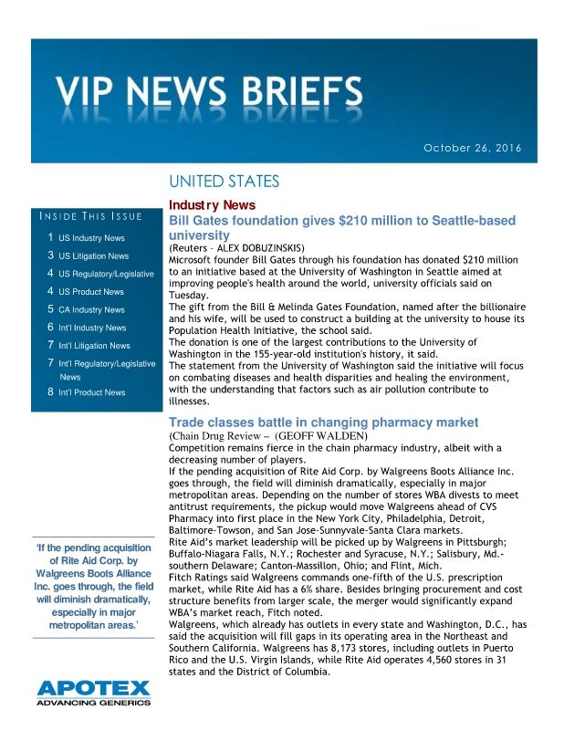 10-26-2016 VIP News Briefs