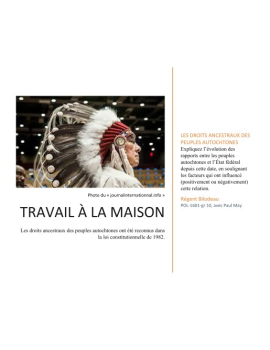 Travail à la maison