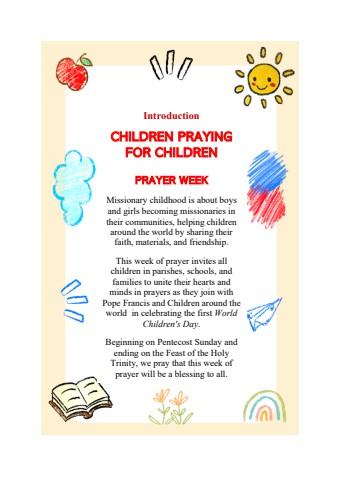 Missionary Childhood Prayer Week 2024