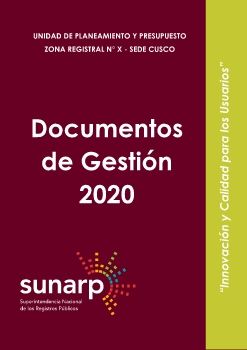 Documentos de Gestión 2020