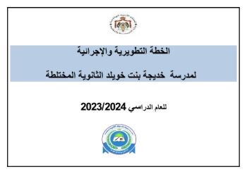 الخطة التطويرية و الاجرائية خديجة بنت خويلد 2024 (1)