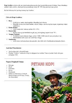 Kopi Arabica adalah salah satu jenis kopi paling populer dan banyak dikonsumsi di dunia_Neat