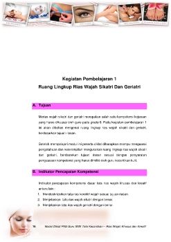 Rias Wajah CIcatri, Geriatri, dan Panggung
