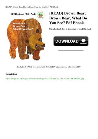 [read] brown bear  brown bear  what do you see pdf ebook