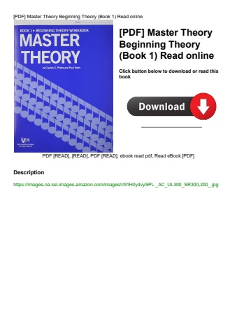 [pdf] master theory beginning theory (book 1) read online