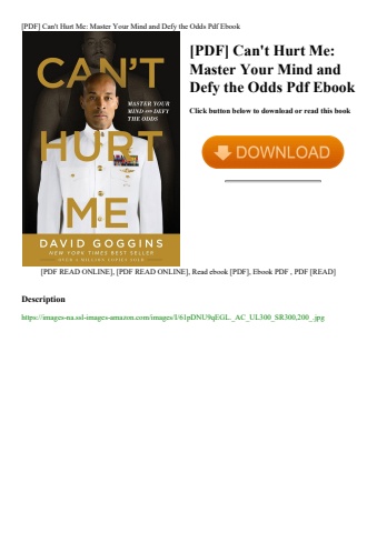 [pdf] can't hurt me master your mind and defy the odds pdf ebook