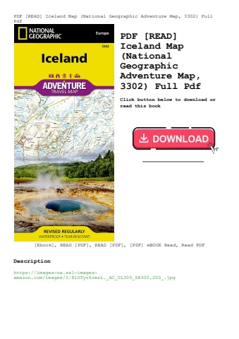 pdf [read] iceland map (national geographic adventure map  3302) full pdf