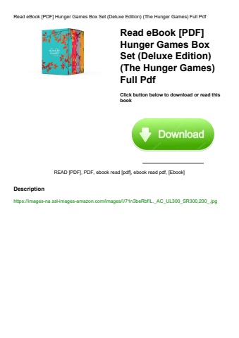 read ebook [pdf] hunger games box set (deluxe edition) (the hunger games) full pdf