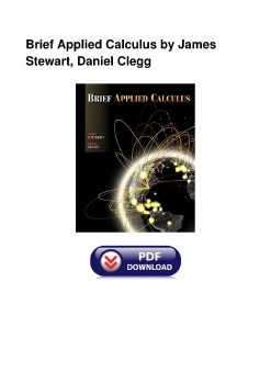 Brief Applied Calculus by James Stewart, Daniel Clegg