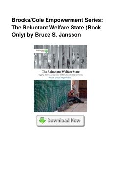 Brooks/Cole Empowerment Series: The Reluctant Welfare State (Book Only) by Bruce S. Jansson