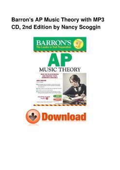 Barron's AP Music Theory with MP3 CD, 2nd Edition by Nancy Scoggin