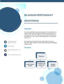 Bilangan Berpangkat (Eksponensial) kelas X