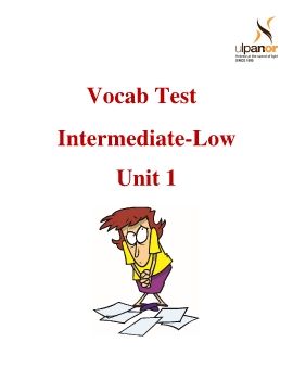 Inter-Low-Unit-1-vocab test