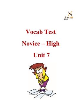 NH unit 7 Vocab test