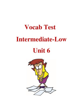 Vocab-Test-IL-Unit-6