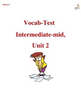 Inter-Mid-unit-2-Vocab-Test