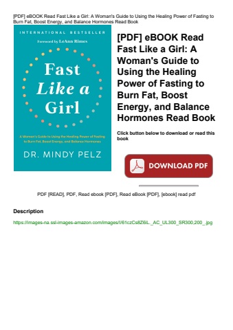 [pdf] ebook read fast like a girl a woman's guide to using the healing power of fasting to burn fat