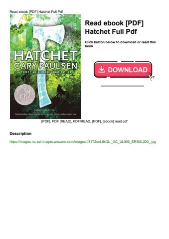 read ebook [pdf] hatchet full pdf