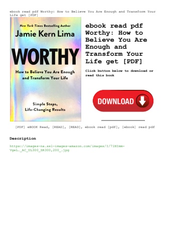 ebook read pdf worthy how to believe you are enough and transform your life get [pdf]