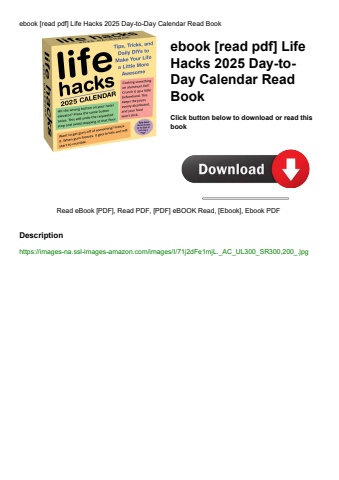 ebook [read pdf] life hacks 2025 day-to-day calendar read book