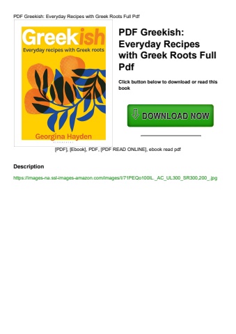 pdf greekish everyday recipes with greek roots full pdf