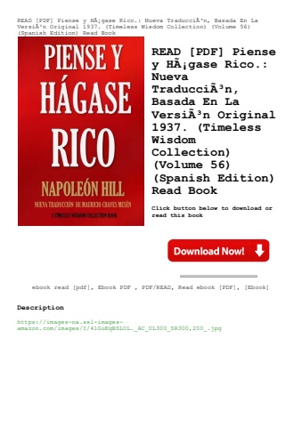 read [pdf] piense y hãƒâ¡gase rico