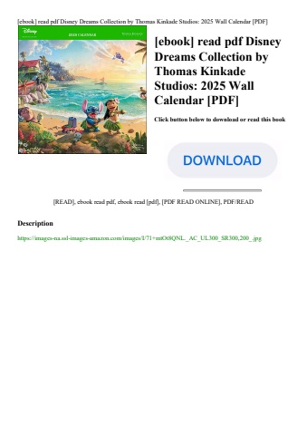 [ebook] read pdf disney dreams collection by thomas kinkade studios 2025 wall calendar [pdf]