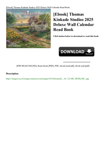 [ebook] thomas kinkade studios 2025 deluxe wall calendar read book