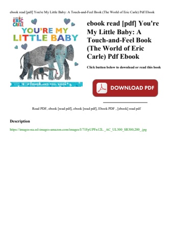 ebook read [pdf] you're my little baby a touch-and-feel book (the world of eric carle) pdf ebook