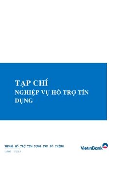 TẠP CHÍ HỖ TRỢ TÍN DỤNG_SỐ 1