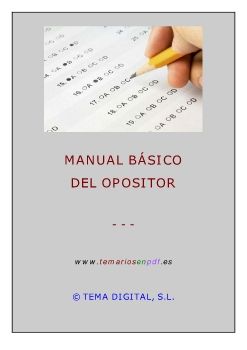 MANUAL BÁSICO DEL OPOSITOR