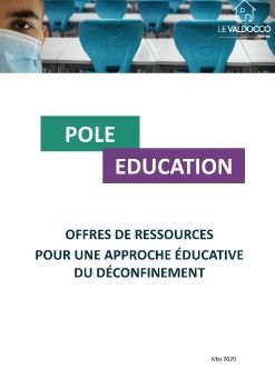 Valdocco Formations catalogue pour une approche éducative du déconfinement