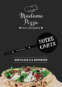 CARTE MADAME PIZZA 2019