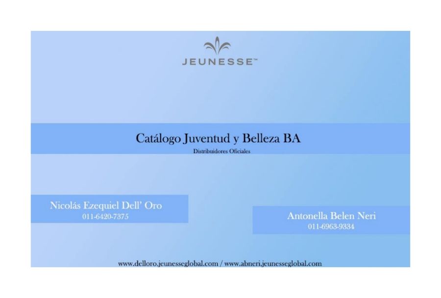 Catalogo Juventud y Belleza BA