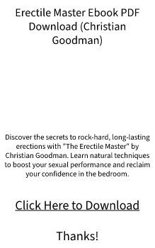 PDF eBook Download - The Erectile Master by Christian Goodman