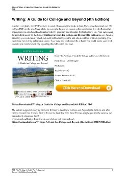 Writing: A Guide for College and Beyond (4th Edition)Lester Faigley