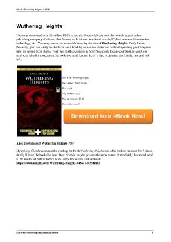 Wuthering HeightsEmily Bronte