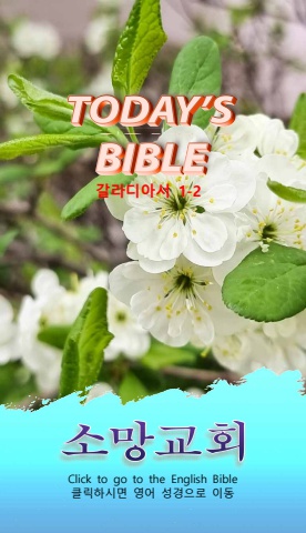 TODAY'S BIBLE 갈라디아서 1-2