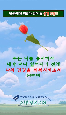 오늘 당신에게 위로가 되어 줄 성경말씀